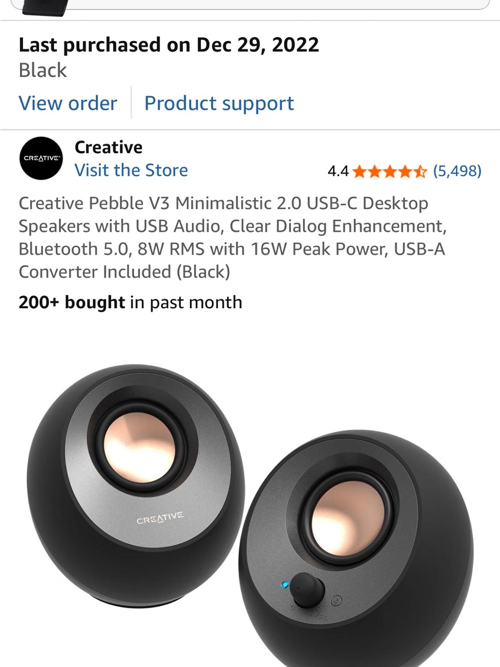 Creative Pebble USB Speaker Set - Picture 4 of 4
